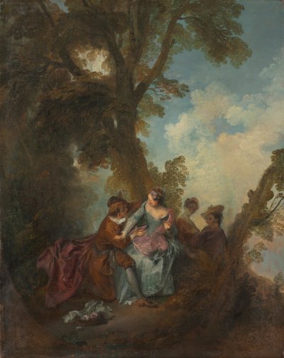 愛の宣言、c。 1720。 作： Nicolas Lancret