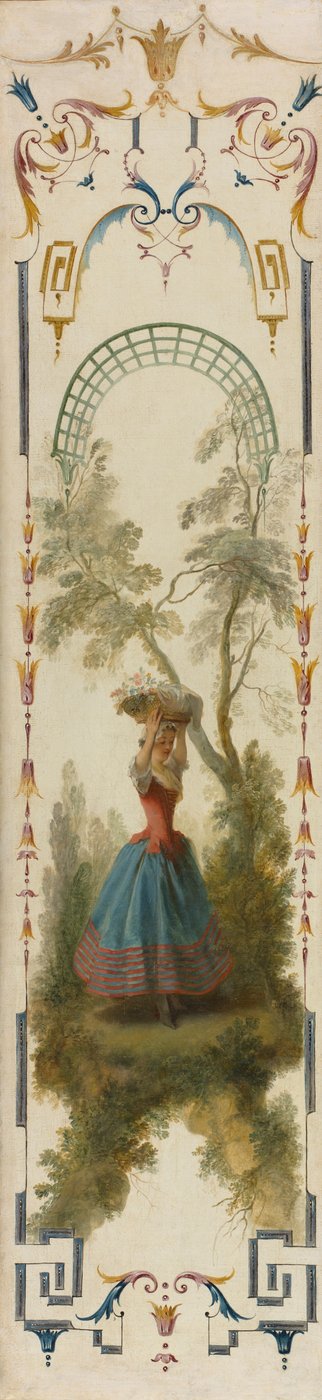園芸、1723-27年頃（キャンバスに油彩） 作： Nicolas Lancret