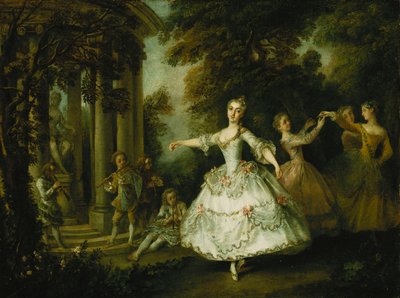 三美神の金星としてのマドモアゼル・サル、 作： Nicolas Lancret