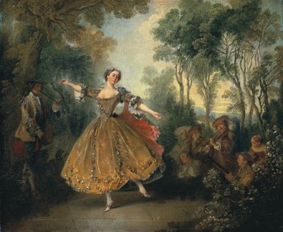 踊るカマルゴ嬢（油彩・キャンバス） 作： Nicolas Lancret