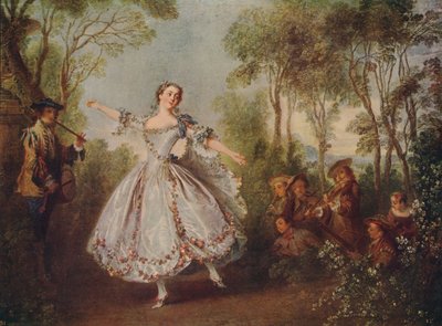 ミスカマルゴダンシング、1730年、c1915 作： Nicolas Lancret