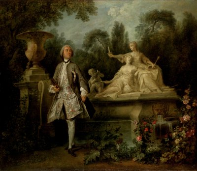 俳優グランヴァルの肖像、1742年頃（キャンバスに油彩） 作： Nicolas Lancret