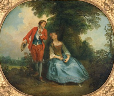 眠っている羊飼い、1730年頃 作： Nicolas Lancret
