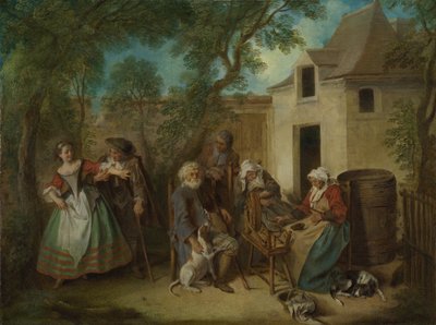 人類の四世：老年、1735年頃 作： Nicolas Lancret