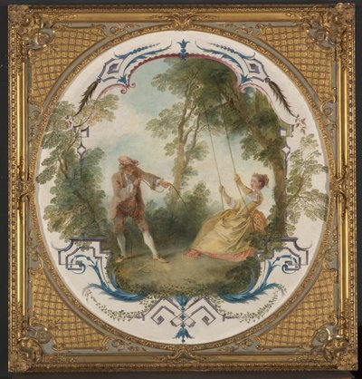 O Balanço, c.1724 (óleo sobre tela) 作： Nicolas Lancret