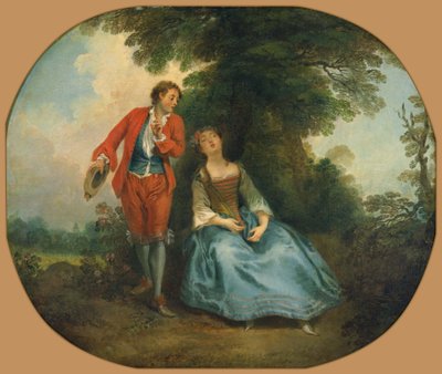 眠る羊飼女 作： Nicolas Lancret