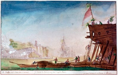 ブレストのマリーナ、c1750-1810 作： Nicolas Marie Ozanne