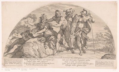 ペルセウスがメデューサの首を斬る オデッセイの物語（シリーズタイトル） 作： Nicolas Mignard