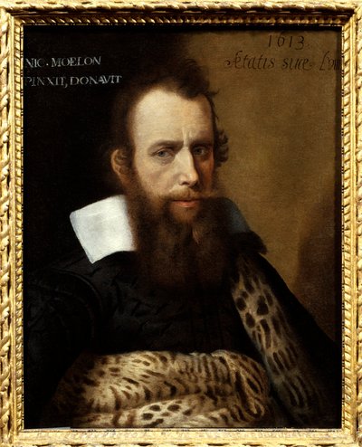 ユスターシュ・ド・ラ・サールの肖像。 Nicolas Moillon (または Moelon、1550 ～ 1619 年頃) の絵画 作： Nicolas Moillon