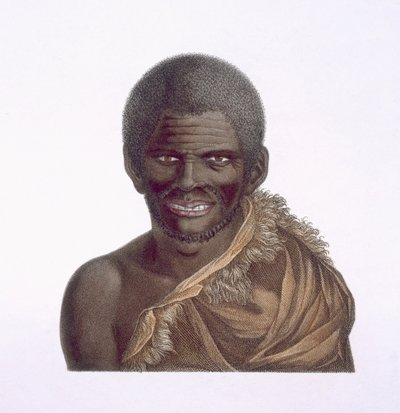 1891年に発行された1791年のファンディーメンスの土地、パラベリという男の肖像 作： Nicolas Petit