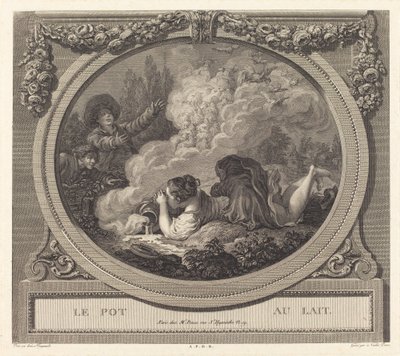 ミルクジャグ 作： Nicolas Ponce after Jean Honoré Fragonard