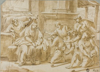 羊飼いたちの礼拝 作： Nicolas Poussin