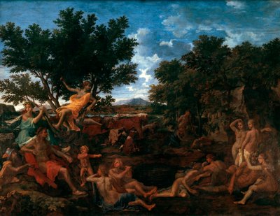 アポロ、ダフネの恋人、c1664 作： Nicolas Poussin