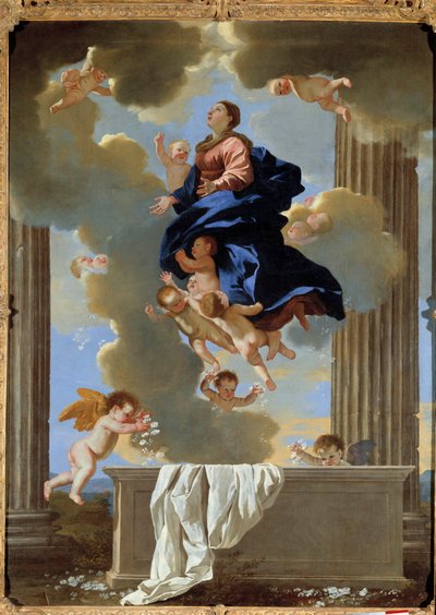 ニコラ・プッサンによる聖母の絵画の仮定 作： Nicolas Poussin