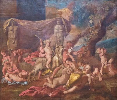バッカナーレ（キャンバスに油彩） 作： Nicolas Poussin