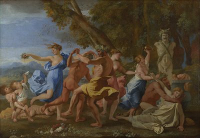 ヘルムの前のバッカナル、1634年頃 作： Nicolas Poussin