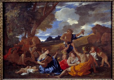 ギター奏者へのバッカナーレまたはニコラ・プッサンによる偉大なバッカナーレの絵 作： Nicolas Poussin