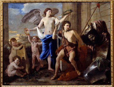 ダビデの凱旋ニコラ・プッサン（1594-1665）の作品 作： Nicolas Poussin