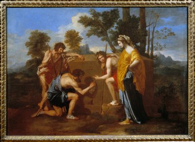 エト・イン・アルカディア」あるいは「アルカディアの羊飼いたち 作： Nicolas Poussin