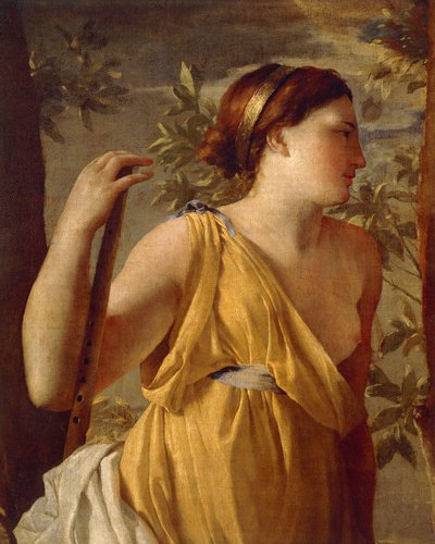詩人の霊感（詳細） 1630年頃 作： Nicolas Poussin