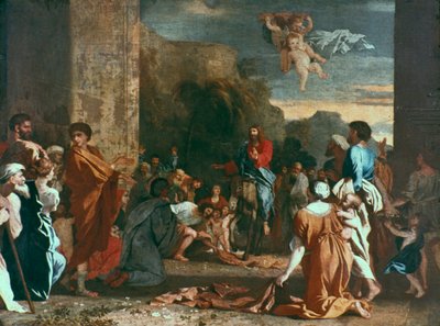 イエスはエルサレムに入る、c1630 作： Nicolas Poussin