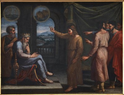 ジョセフはファラオの夢を解釈します 作： Nicolas Poussin