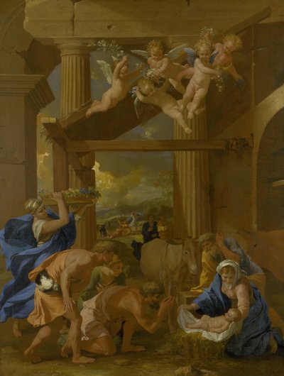 羊飼いたちの礼拝 作： Nicolas Poussin