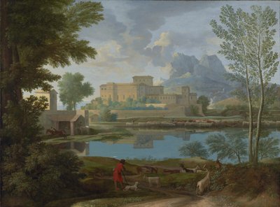 穏やかな風景（Un Tem[p]s calme et serein） 作： Nicolas Poussin