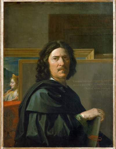 自画像 ... 作： Nicolas Poussin