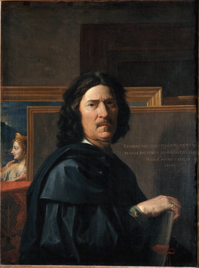 56歳の自画像ニコラ・プッサンの絵画 作： Nicolas Poussin