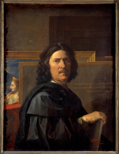 56歳の自画像ニコラ・プッサンの絵画 作： Nicolas Poussin