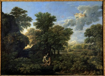 春または地球の楽園。ニコラ・プッサンの絵画 作： Nicolas Poussin