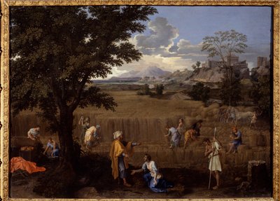 夏かルースとボアズ 作： Nicolas Poussin