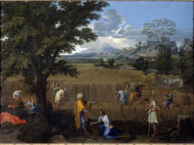 夏またはルースとボアズ 作： Nicolas Poussin