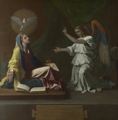受胎告知、1657 作： Nicolas Poussin