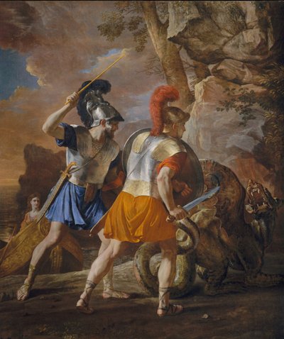 リナルドの仲間、1633年頃（キャンバスに油彩） 作： Nicolas Poussin