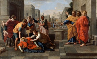 サッピラの死、1652年 作： Nicolas Poussin
