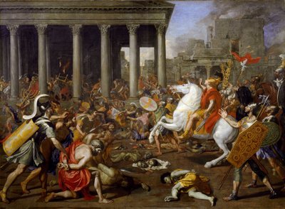 テトスによるエルサレムの神殿破壊 作： Nicolas Poussin