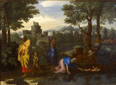 The Exposition of Moses, 1654 作： Nicolas Poussin