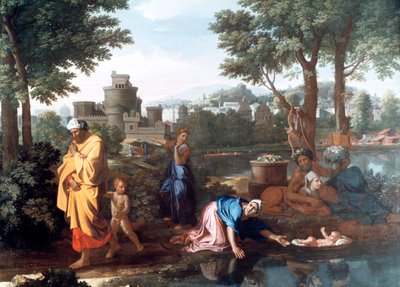モーゼの博覧会、1654年 作： Nicolas Poussin