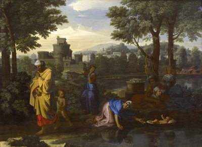 モーセの発見 作： Nicolas Poussin