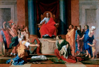 ソロモンの審判、1649 作： Nicolas Poussin