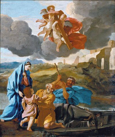 エジプトからの聖家族の復活 作： Nicolas Poussin