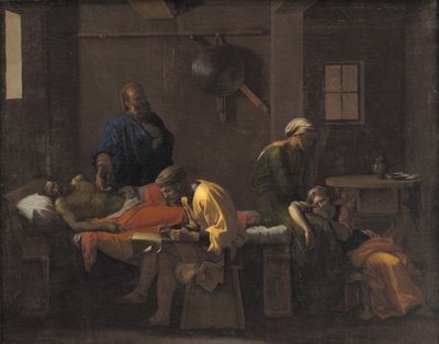 エウダミダスの遺言 作： Nicolas Poussin