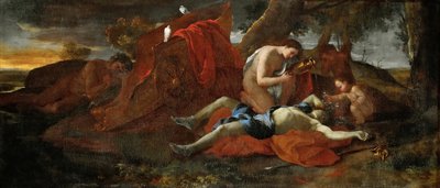 ビーナスはアドニスを悼む、1626年. 作： Nicolas Poussin