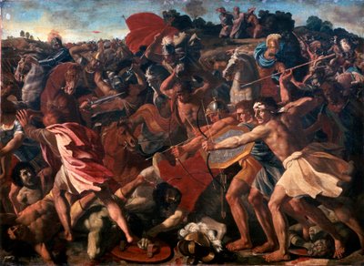 アマレク人に対するジョシュアの勝利、1625-1626。 作： Nicolas Poussin