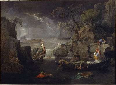 冬か大洪水 作： Nicolas Poussin