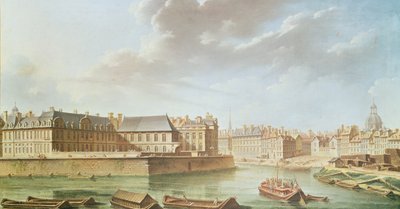 1757年のサンルイ島とホテルドブルトンビリエ 作： Nicolas Raguenet