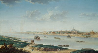 ラペから見たサルペトリエール 1752年頃 油彩・カンヴァス 作： Nicolas Raguenet