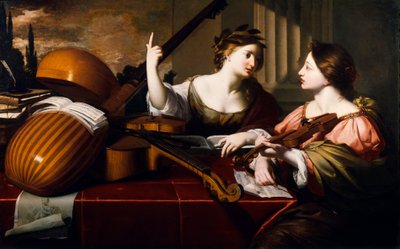音楽の神のインスピレーション、1640年頃 作： Nicolas Regnier